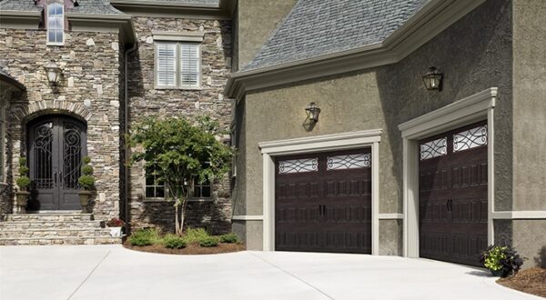 Raised Panel Mahogany Garage Door
